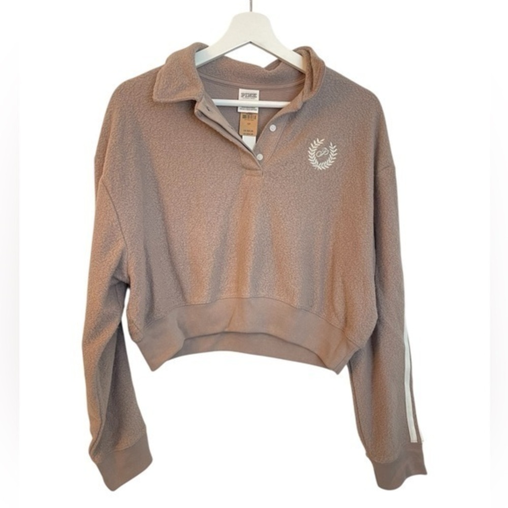 NWT- Victoria’s Secret Pink Cropped Pullover Sweater